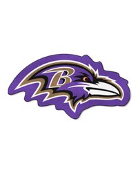 Baltimore Ravens Mascot Rug Black by   
