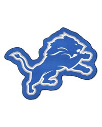 Detroit Lions Mascot Rug Blue by   