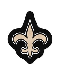New Orleans Saints Mascot Rug Black by   