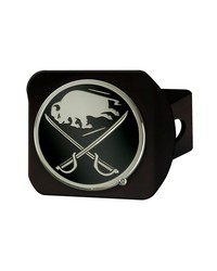 Buffalo Sabres Black Metal Hitch Cover with Metal Chrome 3D Emblem Black by   