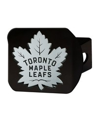 Toronto Maple Leafs Black Metal Hitch Cover with Metal Chrome 3D Emblem Black by   