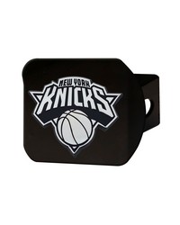 New York Knicks Black Metal Hitch Cover with Metal Chrome 3D Emblem Blue by   