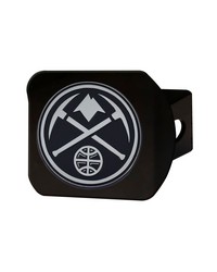 Denver Nuggets Black Metal Hitch Cover with Metal Chrome 3D Emblem Navy by   