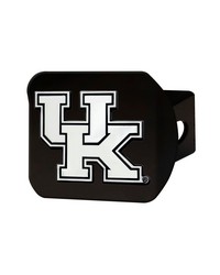 Kentucky Wildcats Black Metal Hitch Cover with Metal Chrome 3D Emblem Blue by   