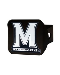 Maryland Terrapins Black Metal Hitch Cover with Metal Chrome 3D Emblem Red by   