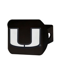 Miami Hurricanes Hitch Cover Black by   