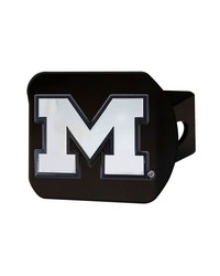 Michigan Wolverines Black Metal Hitch Cover with Metal Chrome 3D Emblem Blue by   