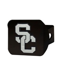 Southern California Trojans Black Metal Hitch Cover with Metal Chrome 3D Emblem Cardinal by   