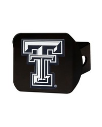 Texas Tech Red Raiders Black Metal Hitch Cover with Metal Chrome 3D Emblem Red by   