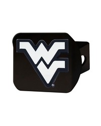 West Virginia Mountaineers Black Metal Hitch Cover with Metal Chrome 3D Emblem Navy by   