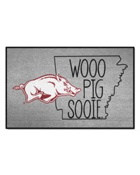 Arkansas Razorbacks Southern Style Starter Mat Accent Rug  19in. x 30in. Gray by   