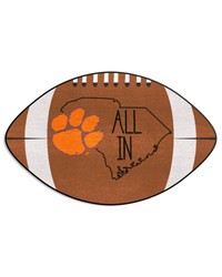 Clemson Tigers Southern Style Football Rug  20.5in. x 32.5in. Brown by   