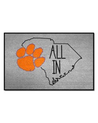 Clemson Tigers Southern Style Starter Mat Accent Rug  19in. x 30in. Gray by   