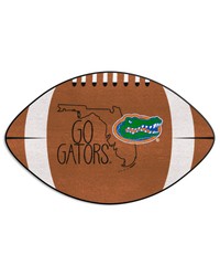 Florida Gators Southern Style Football Rug  20.5in. x 32.5in. Brown by   