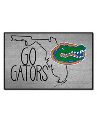 Florida Gators Southern Style Starter Mat Accent Rug  19in. x 30in. Gray by   
