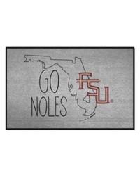 Florida State Seminoles Southern Style Starter Mat Accent Rug  19in. x 30in. Gray by   