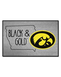 Iowa Hawkeyes Southern Style Starter Mat Accent Rug  19in. x 30in. Gray by   