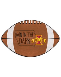 Iowa State Cyclones Southern Style Football Rug  20.5in. x 32.5in. Brown by   