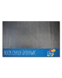 Kansas Jayhawks Southern Style Vinyl Grill Mat  26in. x 42in. Black by   