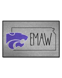 Kansas State Wildcats Southern Style Starter Mat Accent Rug  19in. x 30in. Gray by   