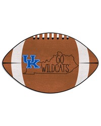 Kentucky Wildcats Southern Style Football Rug  20.5in. x 32.5in. Brown by   