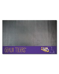 LSU Tigers Southern Style Vinyl Grill Mat  26in. x 42in. Black by   