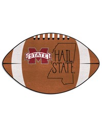 Mississippi State Bulldogs Southern Style Football Rug  20.5in. x 32.5in. Brown by   