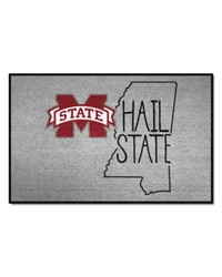 Mississippi State Bulldogs Southern Style Starter Mat Accent Rug  19in. x 30in. Gray by   