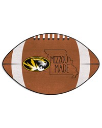 Missouri Tigers Southern Style Football Rug  20.5in. x 32.5in. Brown by   
