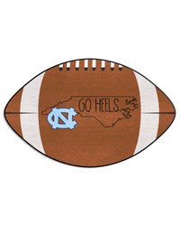 North Carolina Tar Heels Southern Style Football Rug  20.5in. x 32.5in. Brown by   