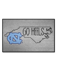 North Carolina Tar Heels Southern Style Starter Mat Accent Rug  19in. x 30in. Gray by   