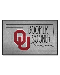 Oklahoma Sooners Southern Style Starter Mat Accent Rug  19in. x 30in. Gray by   
