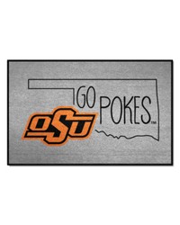 Oklahoma State Cowboys Southern Style Starter Mat Accent Rug  19in. x 30in. Gray by   