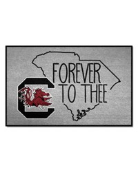 South Carolina Gamecocks Southern Style Starter Mat Accent Rug  19in. x 30in. Gray by   
