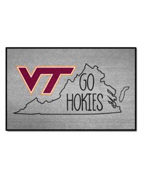 Virginia Tech Hokies Southern Style Starter Mat Accent Rug  19in. x 30in. Gray by   