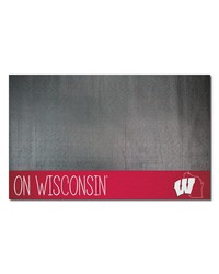 Wisconsin Badgers Southern Style Vinyl Grill Mat  26in. x 42in. Black by   
