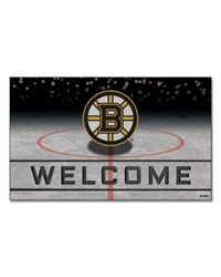 Boston Bruins Crumb Rubber Door Mat by   