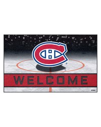 Montreal Canadiens Rubber Door Mat  18in. x 30in. Blue by   