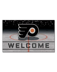 Philadelphia Flyers Crumb Rubber Door Mat by   