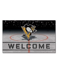 Pittsburgh Penguins Crumb Rubber Door Mat by   