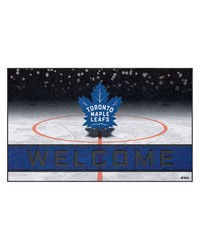 Toronto Maple Leafs Rubber Door Mat  18in. x 30in. Royal by   