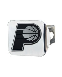 Indiana Pacers Chrome Metal Hitch Cover with Chrome Metal 3D Emblem Chrome by   