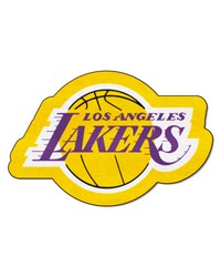 Los Angeles Lakers Mascot Rug Purple by   
