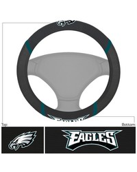 Philadelphia Eagles Embroidered Steering Wheel Cover Black by   