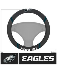 Philadelphia Eagles Embroidered Steering Wheel Cover Black by   