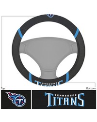 Tennessee Titans Embroidered Steering Wheel Cover Black by   
