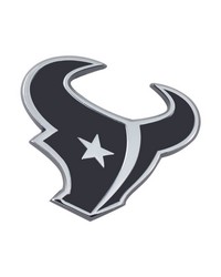 Houston Texans 3D Chrome Metal Emblem Chrome by   