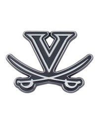 Virginia Cavaliers 3D Chrome Metal Emblem Chrome by  Stout Wallpaper 