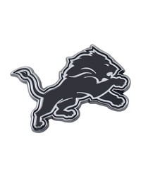 Detroit Lions 3D Chrome Metal Emblem Chrome by   