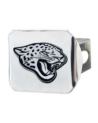 Jacksonville Jaguars Chrome Metal Hitch Cover with Chrome Metal 3D Emblem Chrome by   